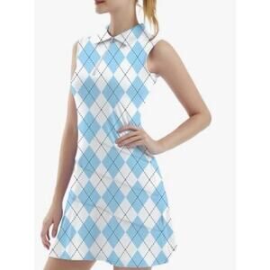 FKEEP Women’s Tennis Golf Pickleball Dress Athletic Zip Front Skater NWT Small